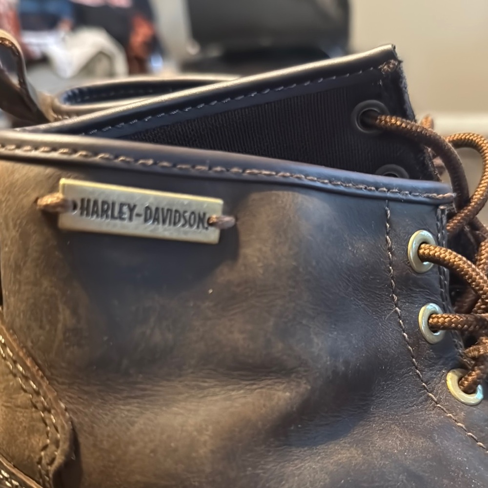 Harley-Davidson Men's Darrel Brown Leather Boots - Picture 4 of 8